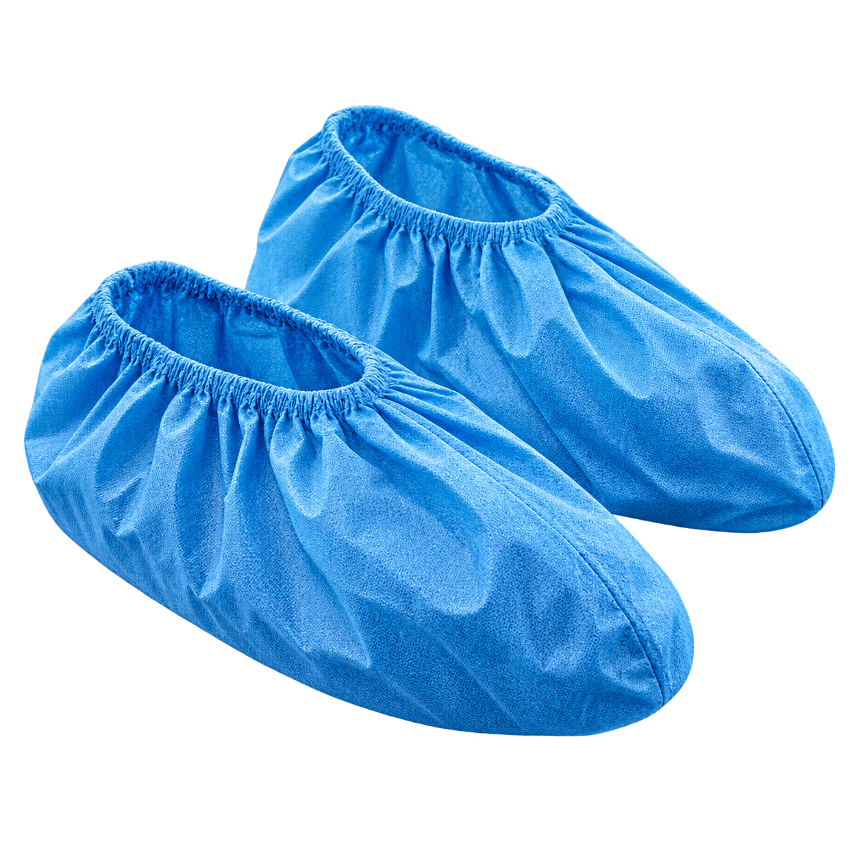 Para niebieskich jednorazowych ochraniaczy na buty